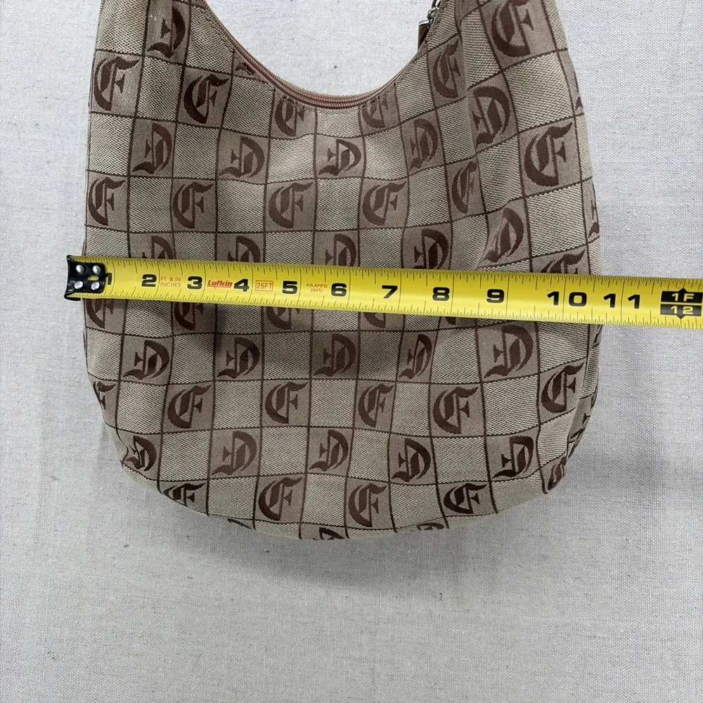 Vintage Y2K Fubu the Collection Canvas Logo Hobo Baguette Bag